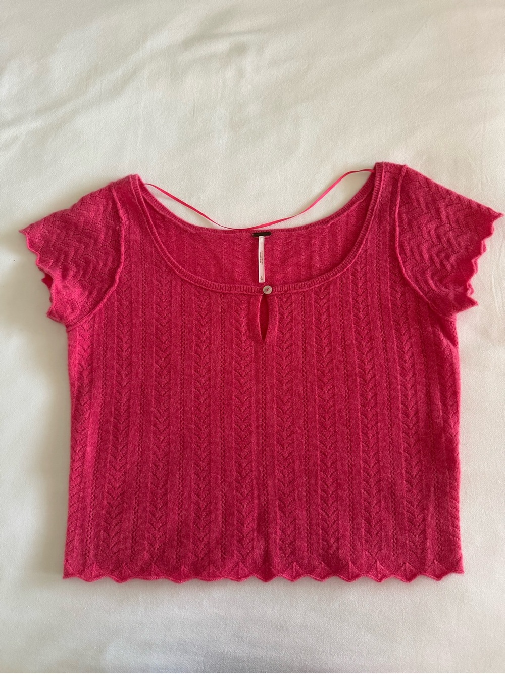 Free People NWOT pink cashmere top size large.  Absolutely gorgeous!